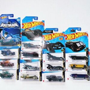 14 New Assorted Batman Batmobile Hot Wheels
